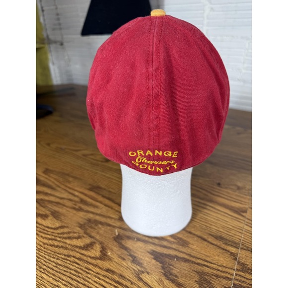 Orange County Choppers Hat Cap Fitted Mens One Size Yellow Red Embroidered Biker - Picture 4 of 8